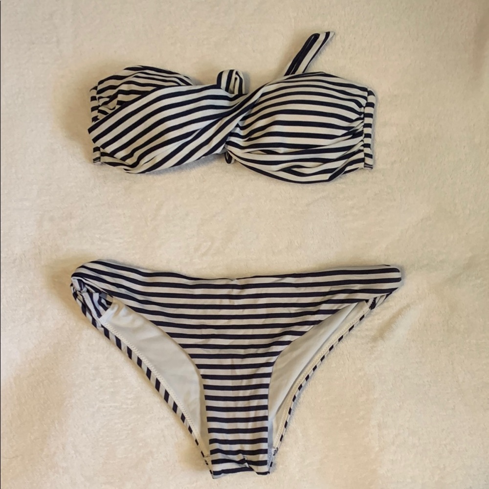 Striped Bikini Set